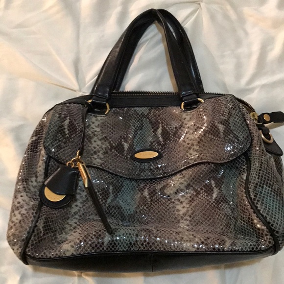 Tahari Reptile Print Purse - Picture 1 of 2